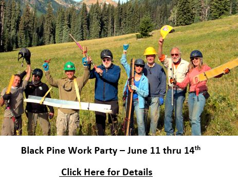 Black Pine Work Party June 11 thru 14th
