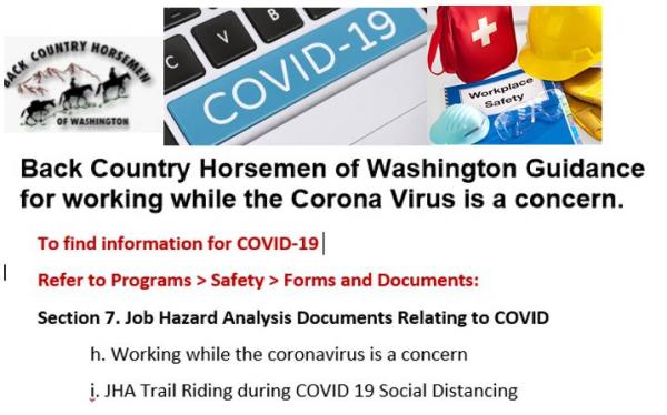 JHA COVID Safety Plans