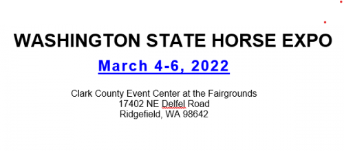 Washington State Horse Expo